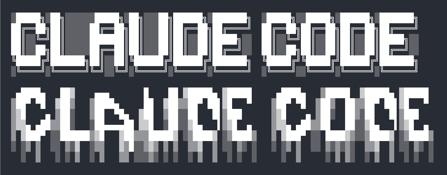 ASCII art generated by Claude Code