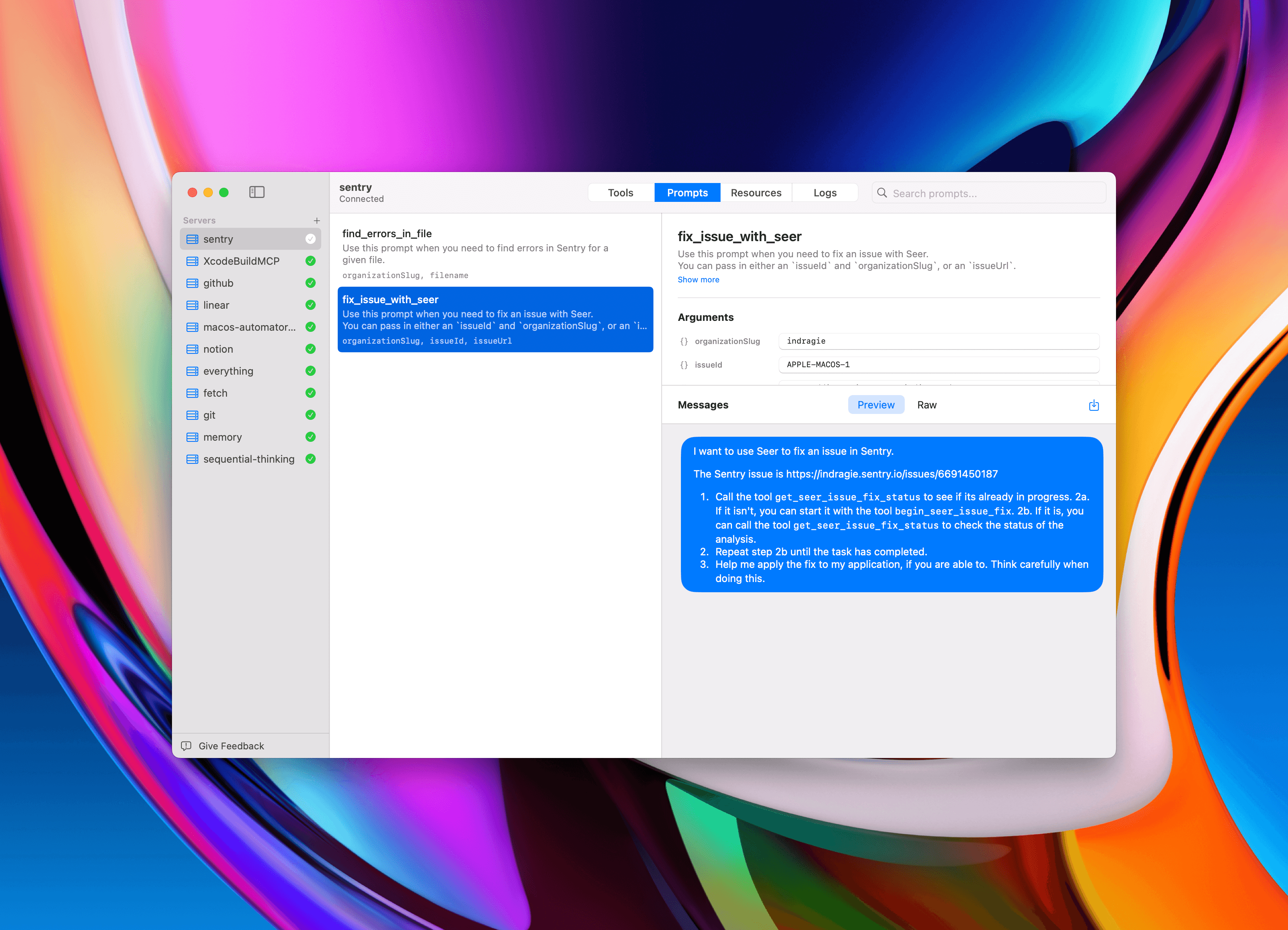 My macOS app, Context